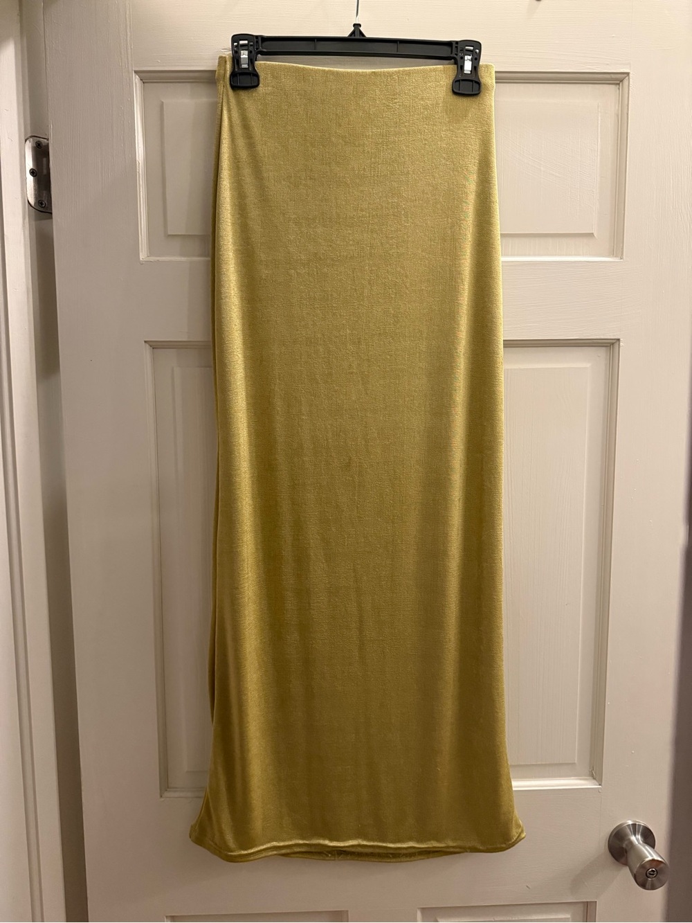 Women's Gold Maxi Skirt